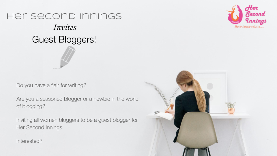 Guest blogger - image of a woman writing
