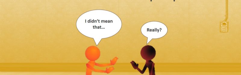 Communication made easy... image of two people sitting and having an argument.